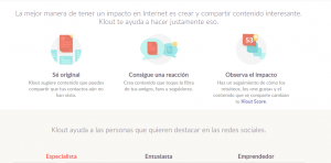 klout reducida