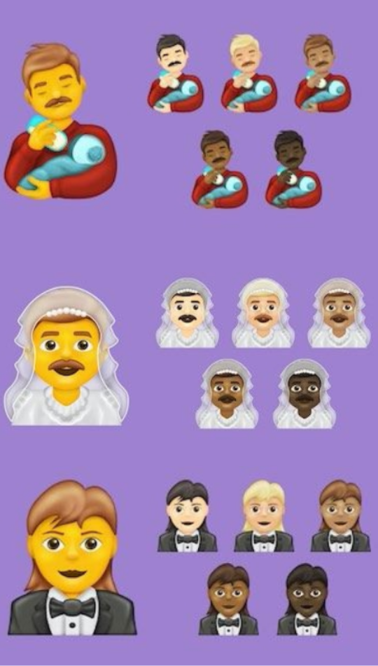 Los nuevos emojis representando diversidad que Unicode lanzará en 2020