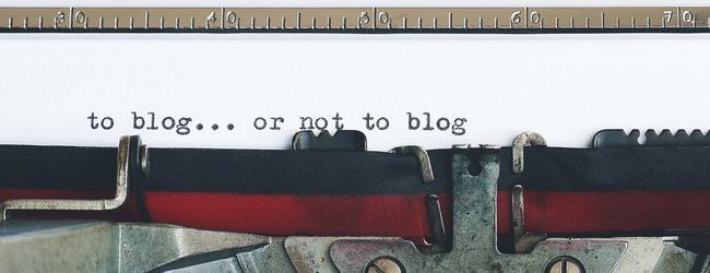 blog typewriter