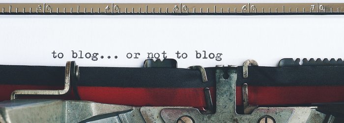 blog typewriter