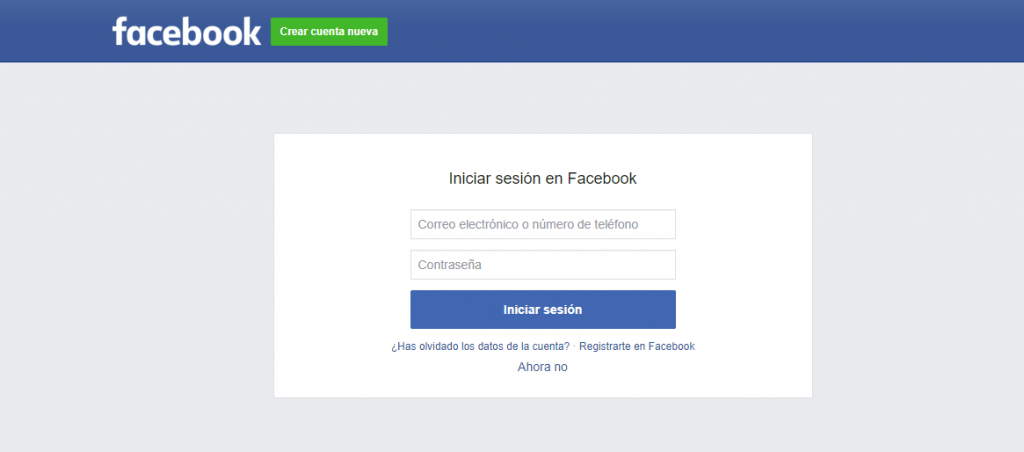 instagram registrarse con facebook 