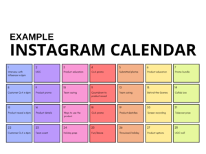 social media calendar template